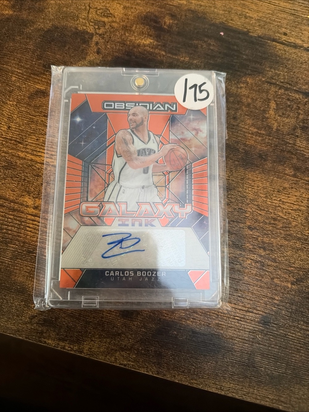 Obsidian Galaxy Ink Carlos Boozer Autograph Basketball Card